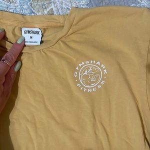 Yellow GymShark legacy cropped top